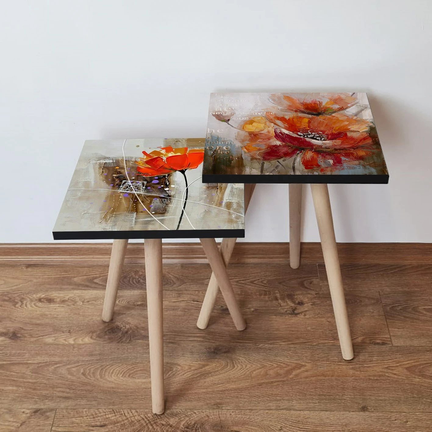 Set tavolina të mbivendosshme, Skye Decor, 2 copë, shumëngjyrëshe, 2Shp458