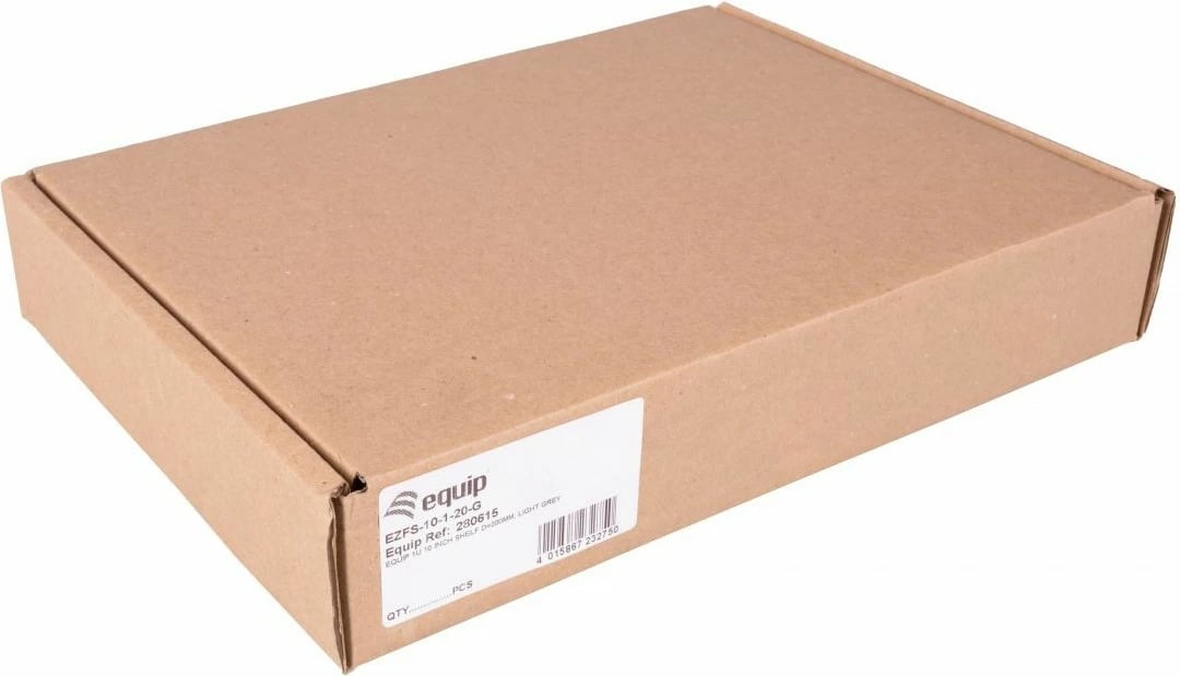 Raft fiks për kabinet serveri Equip 10 inç, 1U, 20cm, gri e çelët