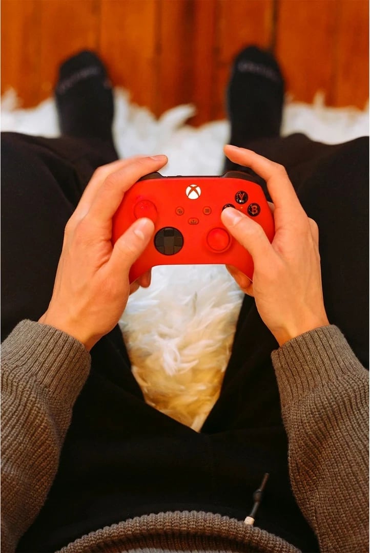 Gamepad Microsoft Xbox Wireless Controller QAU-00012, Bluetooth/USB, i kuq Gamepad Microsoft Xbox Wireless Controller QAU-00012, Bluetooth/USB, i kuq