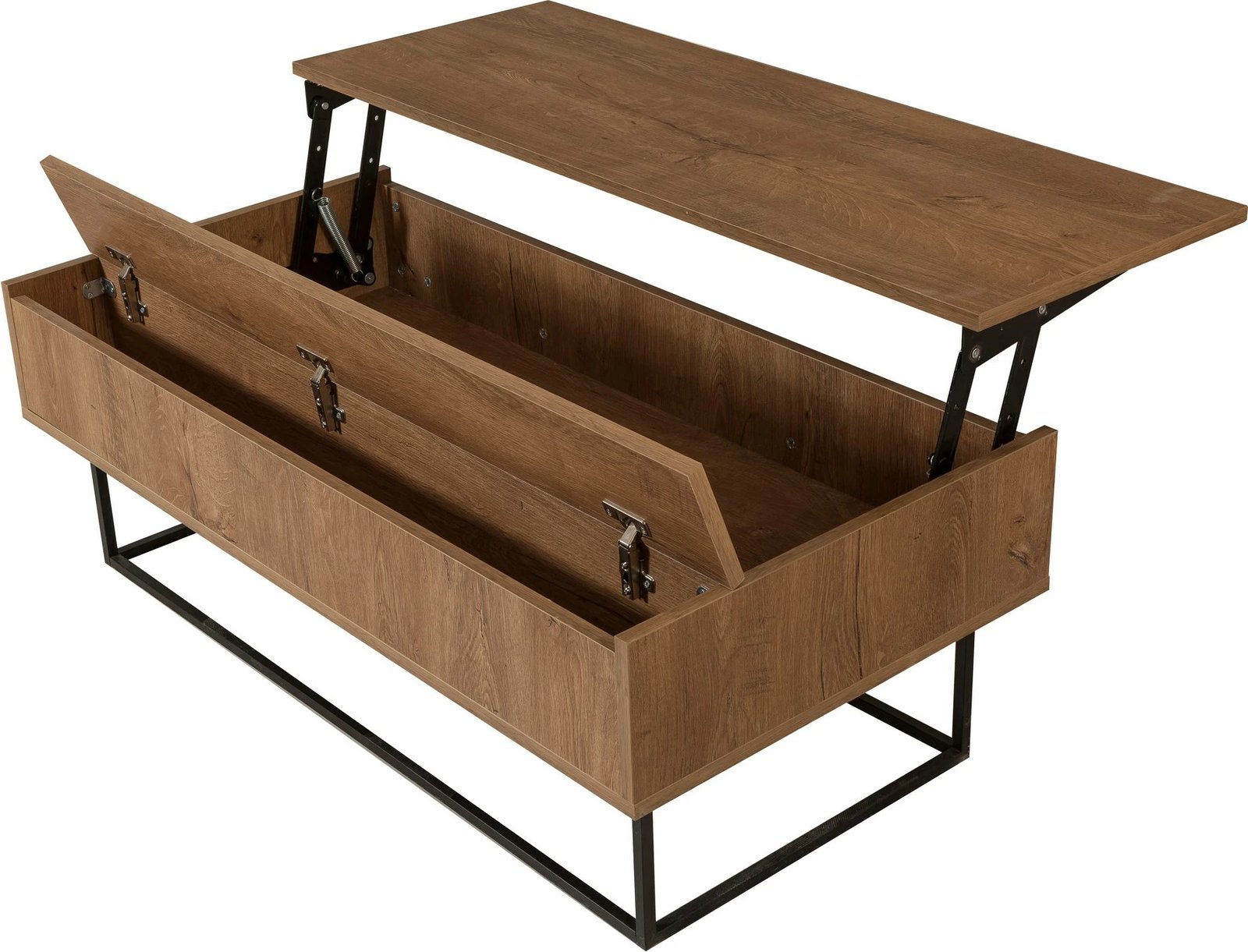 Set mobiljesh për dhomë dite, Laxus Takım 10, ngjyrë arre dhe e zezë