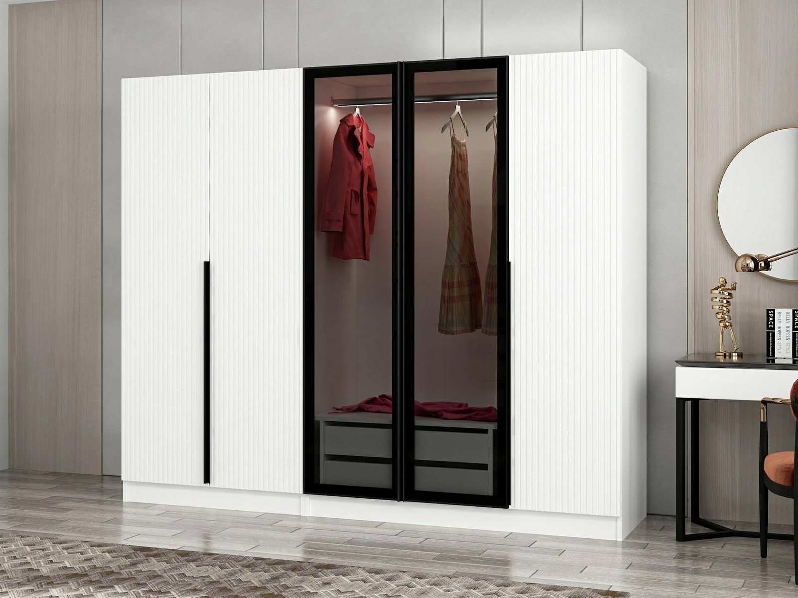 Dollap garderobe Fume, Skye Decor, Kale Plus - 7811