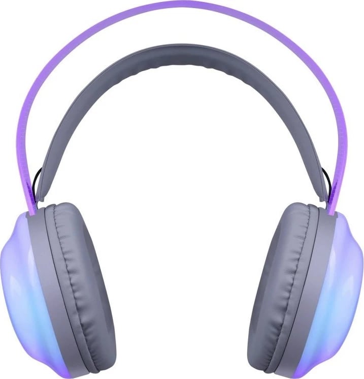 Kufje pa tela Defender FreeMotion B651, me drita LED, Gri