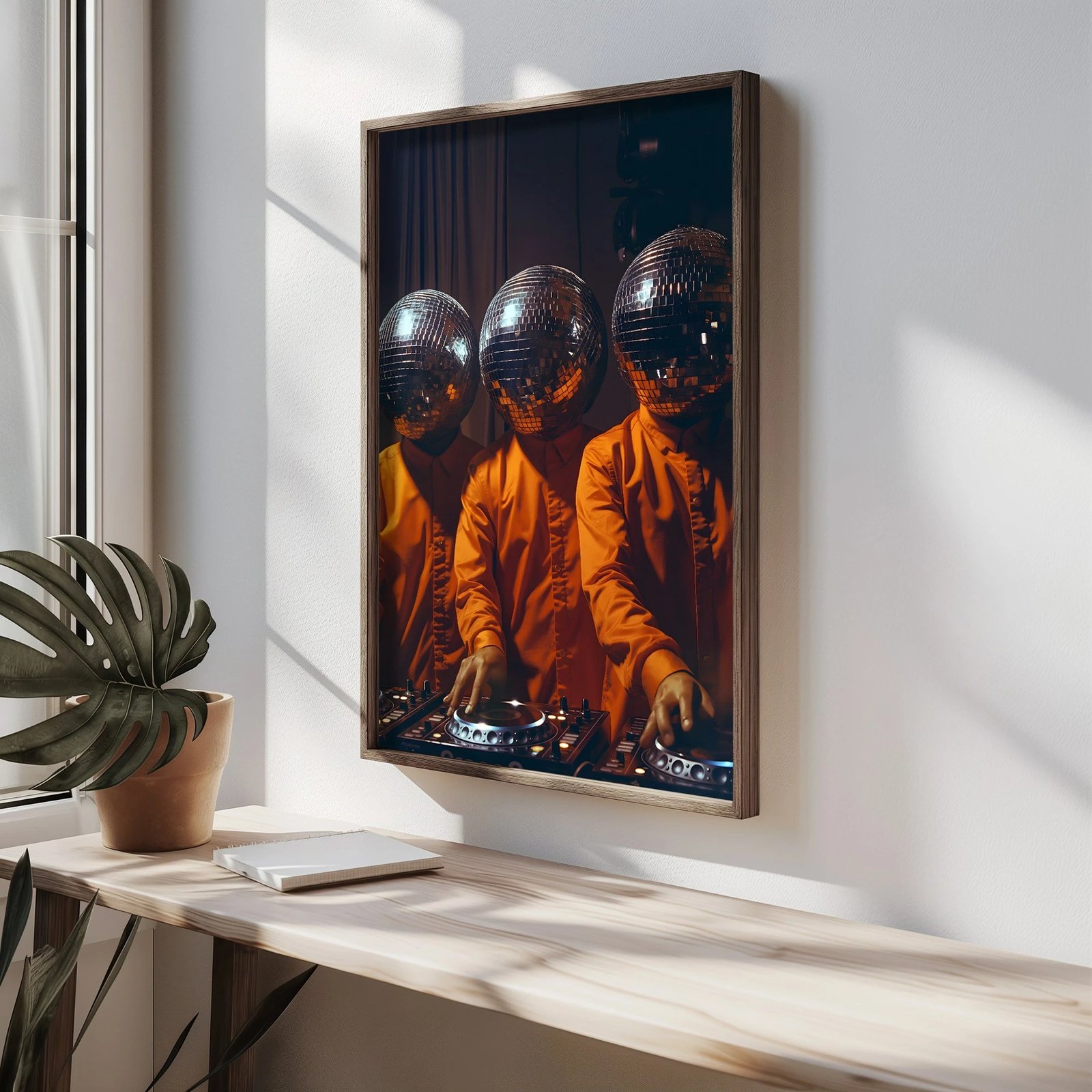 Pikturë dekorative me kornizë MDF, shumëngjyrëshe, HUM092, 50x70x3.5cm