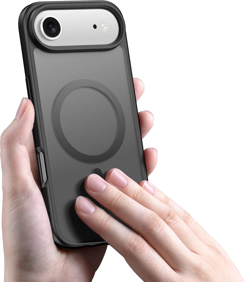 Mbështjellës Dux Ducis Yind për iPhone 17 Air, me MagSafe, i zi