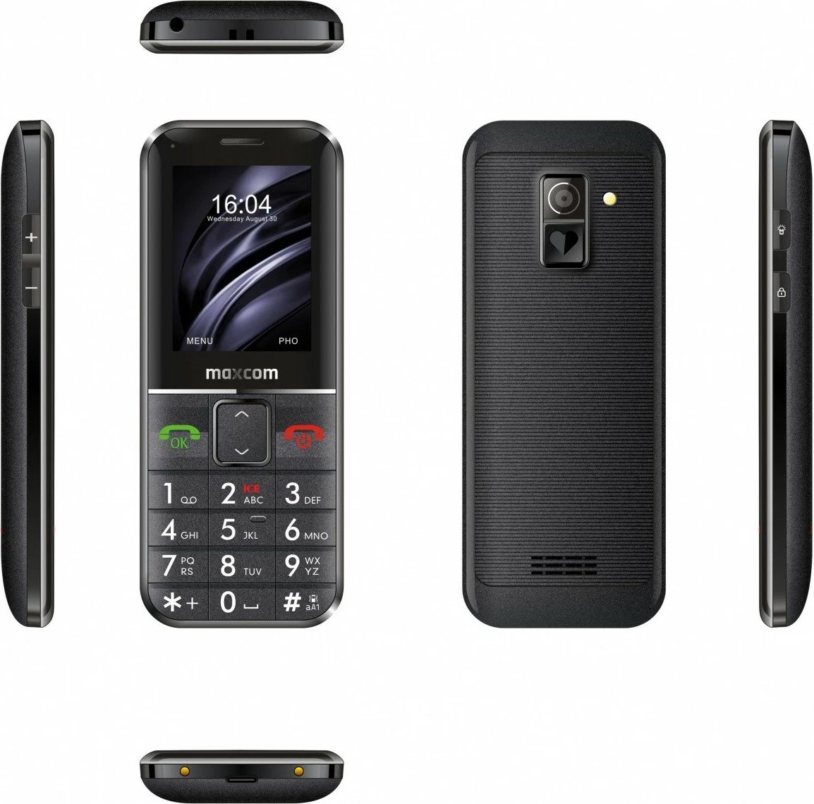 Celular Maxcom MM 735 SOS me byzylyk SOS, E zezë
