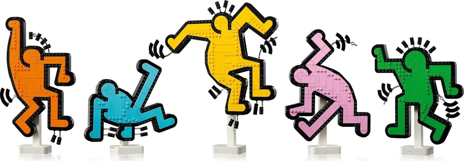 Set LEGO ART Keith Haring Dancing Figures 31216, për të rritur, shumëngjyrësh