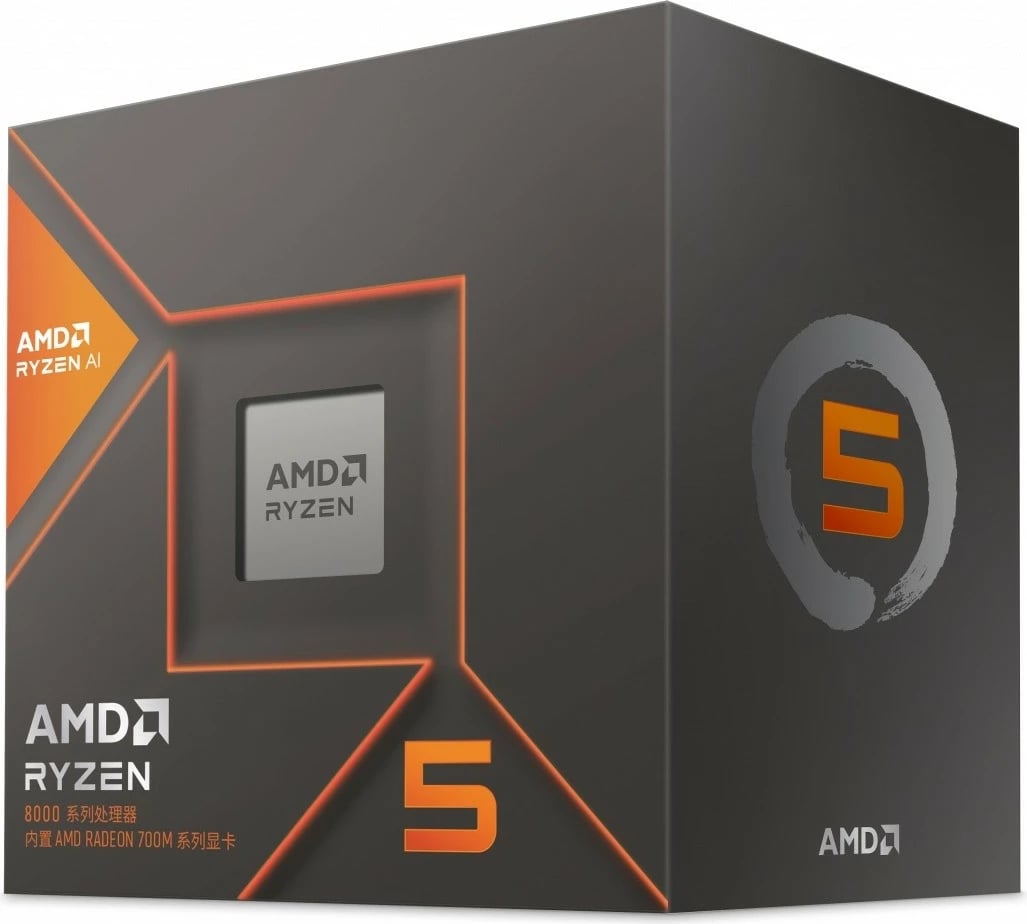 Procesor AMD Ryzen 5 8600G, 6 bërthama, 12 thread, 16 MB L3 cache, Socket AM5, Box
