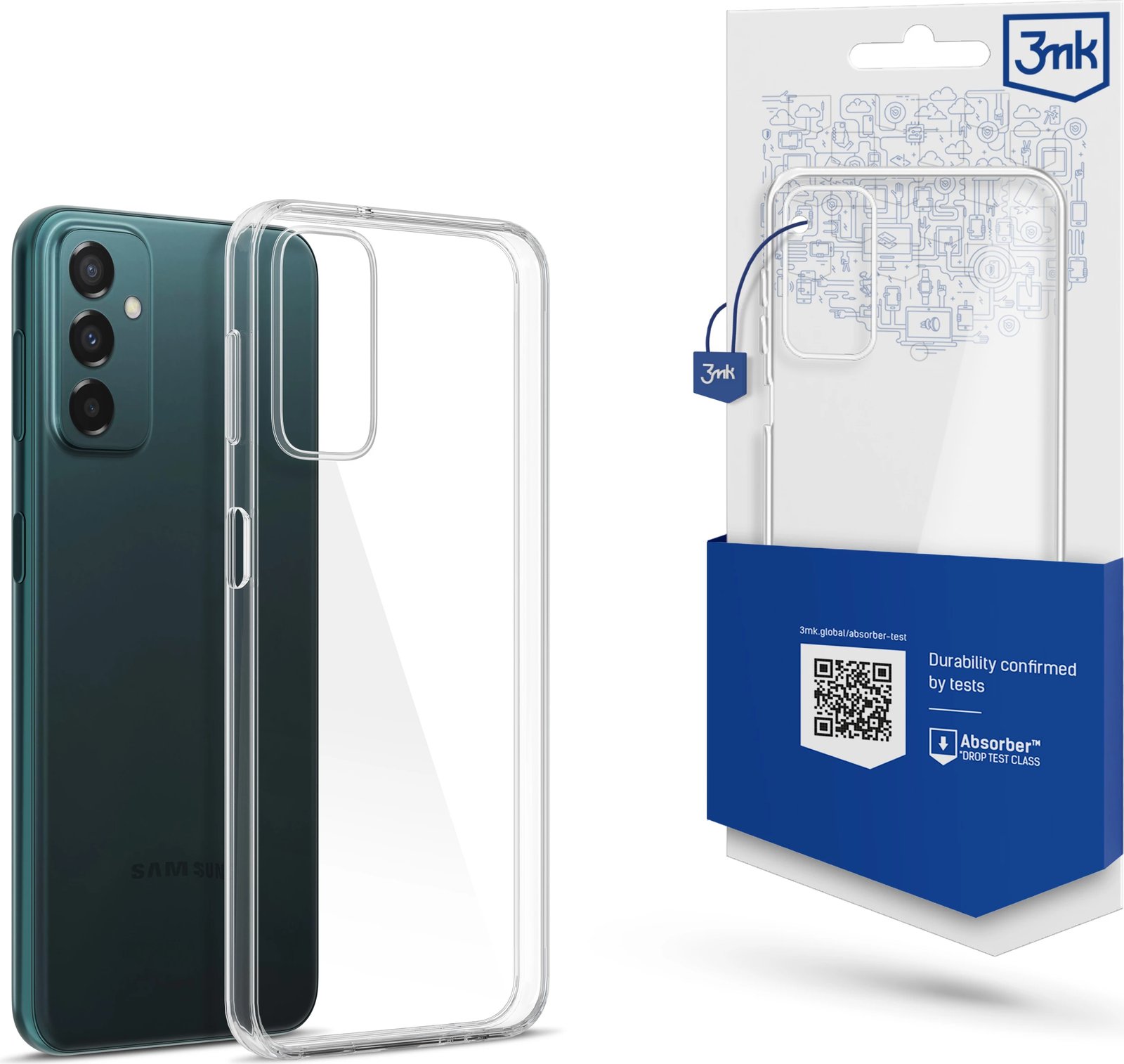 Mbështjellës 3mk Protection ClearCase për Samsung Galaxy M23 5G, transparent