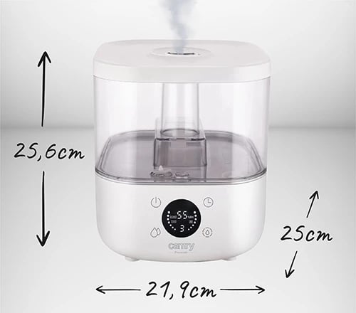 Lagështues ajri ultrasonik, Camry, CR 7973, depozitë 5L, ekran LED, aromaterapi, i bardhë