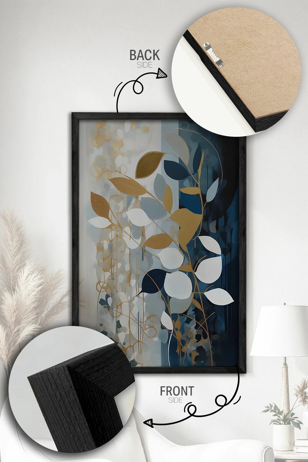 Pikturë dekorative me kornizë (3 copë), Wallity, Ersy3Syhcrv45