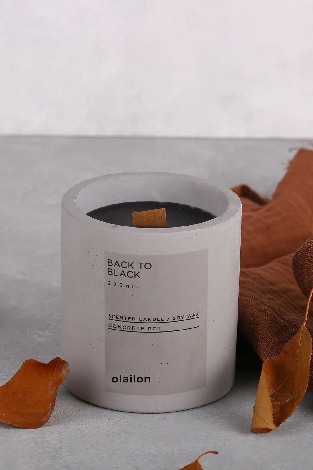 Qiri aromatik Aberto Design, Back To Black, ngjyrë gri, 8.5x9cm