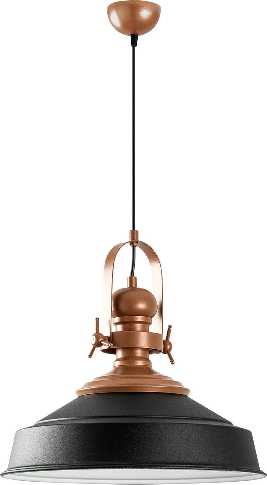 Llambë tavani Opviq Craft, e zezë, 41cm, 45-130cm lartësi, 1xE27