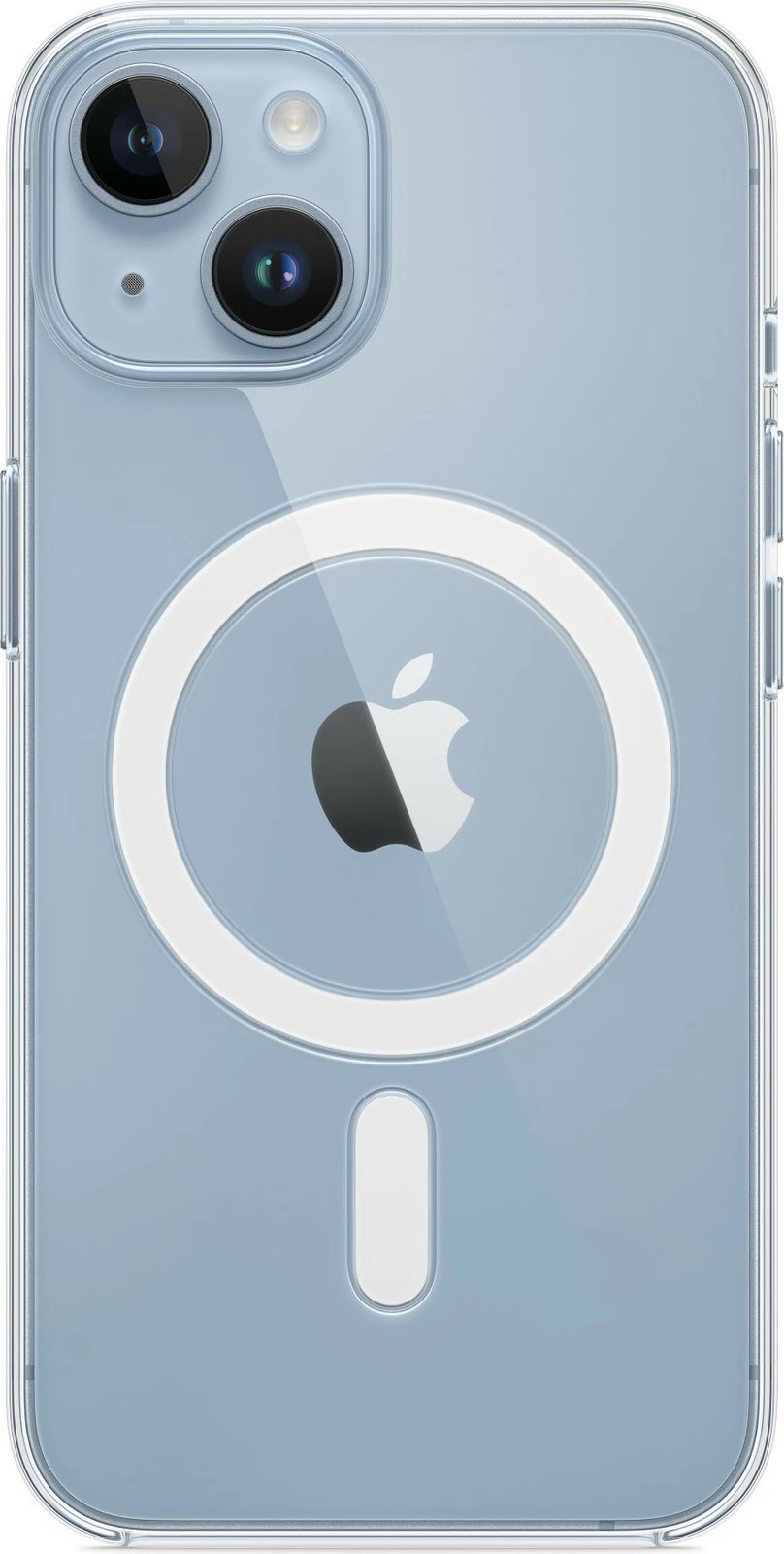 Mbështjellës Apple iPhone 14 Clear Case me MagSafe, transparent