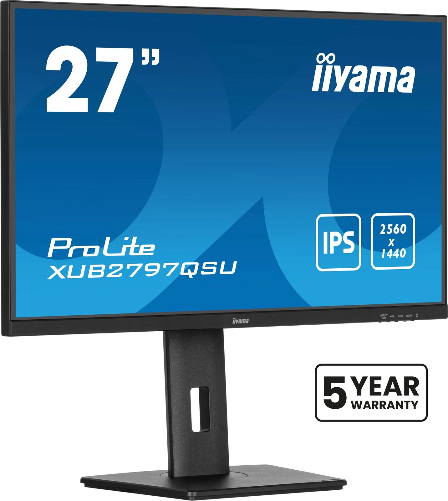 Monitor iiyama ProLite XUB2797QSU-B2, 27", 2560 x 1440, LED, 1 ms, e zezë