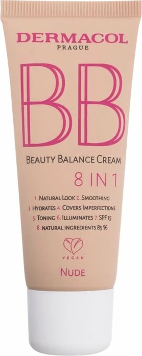 BB kremë për femra Dermacol BB Beauty Balance Cream 8 IN 1 SPF15 2 Nude, 30ml