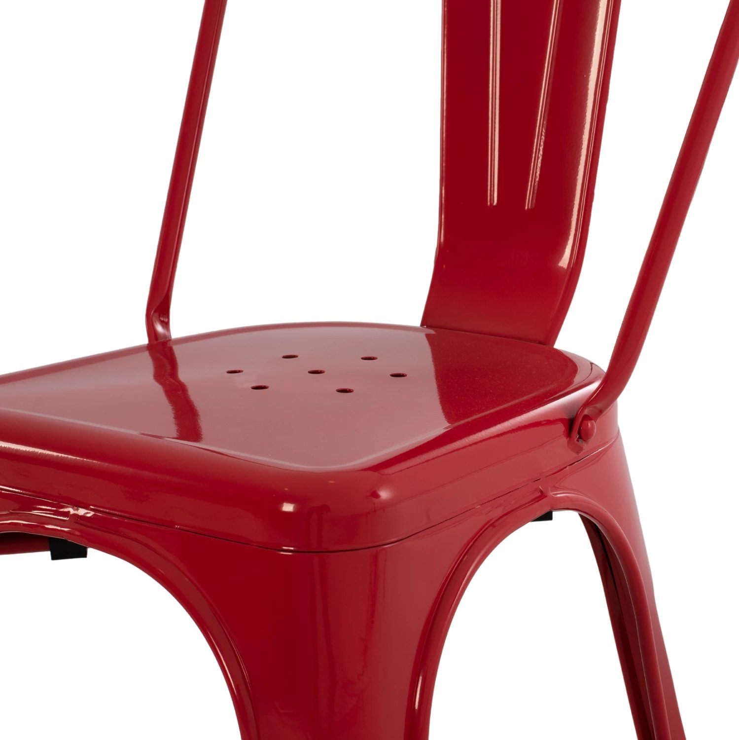 Karrige për ngrënie MELITA-PRO FH8641.44 metalike e kuqe 44x47x84.5Hcm