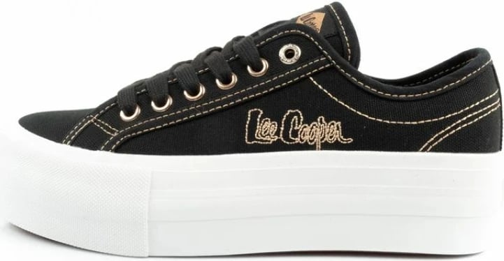 Atlete platforme për femra Lee Cooper, të zeza me të arta