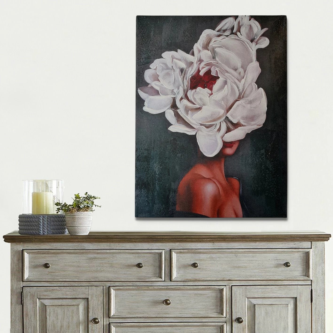 Pikturë dekorative me vaj, shumëngjyrëshe, Wallity, OP6019235950954 - 100x140cm