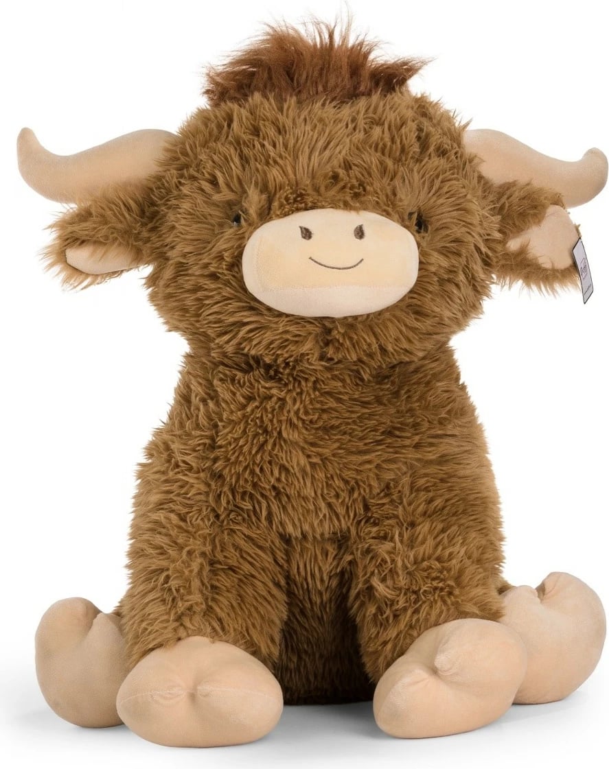 Lodër pelushi lopë Highland Daffi M-640, 65 cm, bezhë/kafe