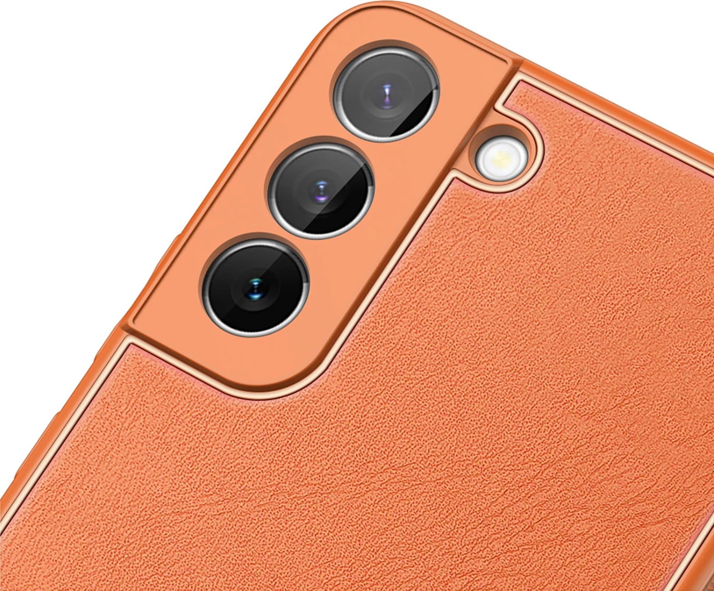 Mbështjellës Dux Ducis Yolo për Samsung Galaxy S22+, lëkurë ekologjike, portokalli Mbështjellës Dux Ducis Yolo për Samsung Galaxy S22+, lëkurë ekologjike, portokalli
