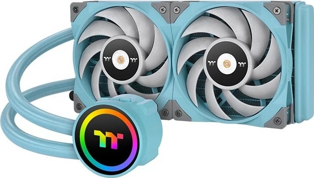 Ftohës uji all-in-one Thermaltake TOUGHLIQUID 240 ARGB, 240mm, turkez