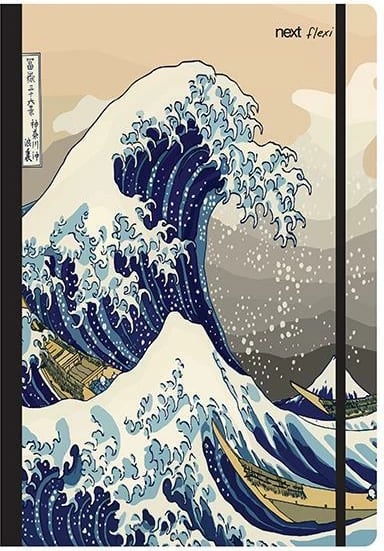 Bllok fleksibël NEXT Trends Wave, 17x25cm, 2 lëndë, 80 faqe