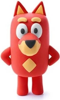 Masë modeluese shkumë Hey Clay Bluey Rusty, HCL50205CEE5, tharje në ajër, 5 kanaçe 4 ngjyra, jo-toksike, set