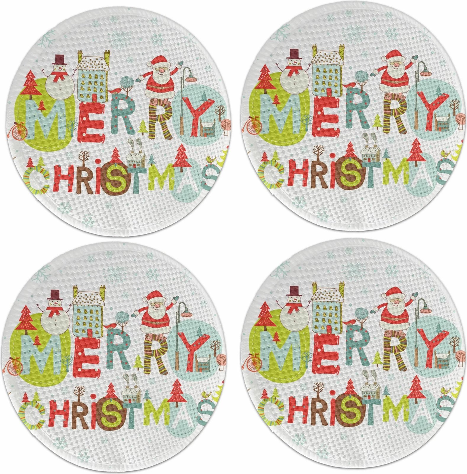 Set nënshtruesish tavoline Hermia Concept, shumëngjyrësh, 4065Supla, 4 copë