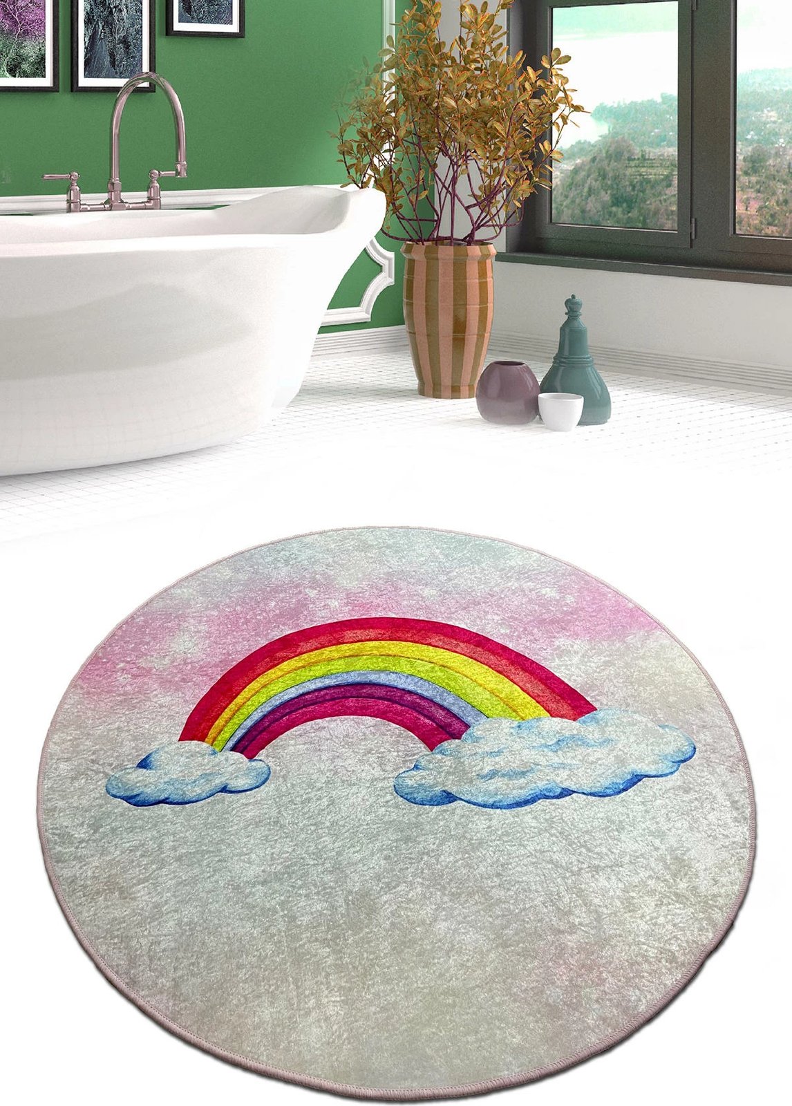 Tapet banjoje Mijölnir, Leno Djt, shumëngjyrësh, 100 cm