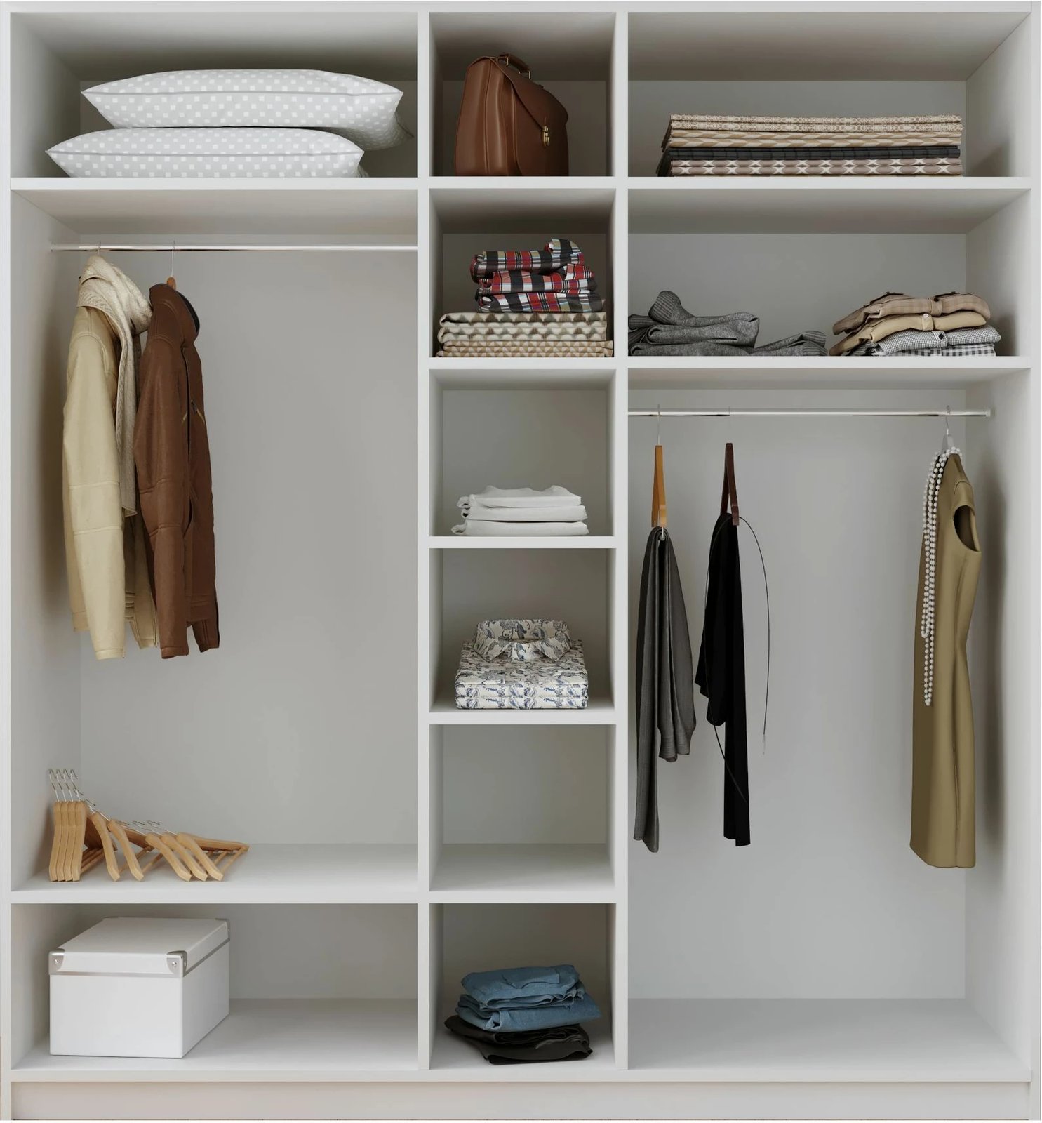 Dollap Skye Decor, ngjyrë e bardhë mat, RB-185-13