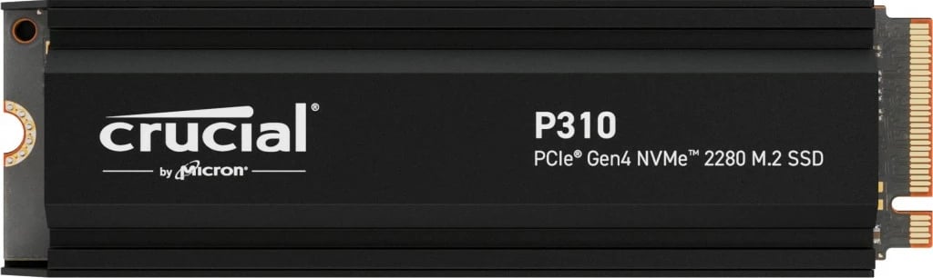 SSD M.2 Crucial P310 4TB NVMe PCIe Gen4 2280 me heatsink