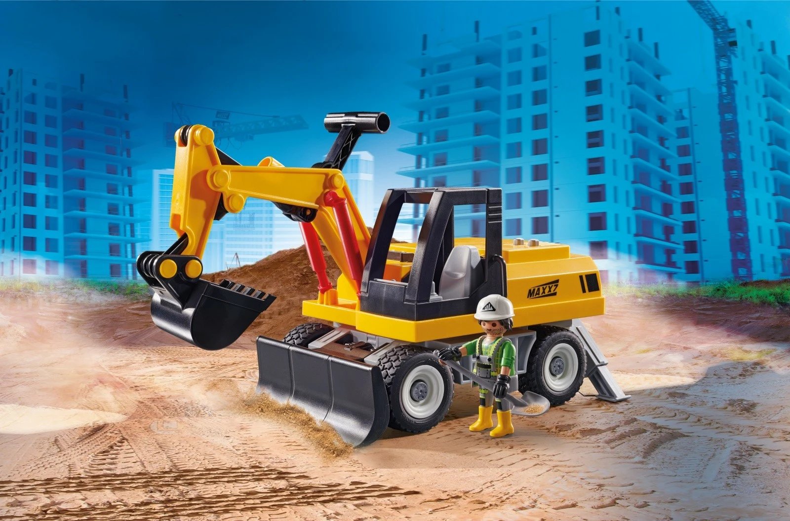 Set figurina Playmobil City Action 71407 Ekskavator, plastik, 22 pjesë