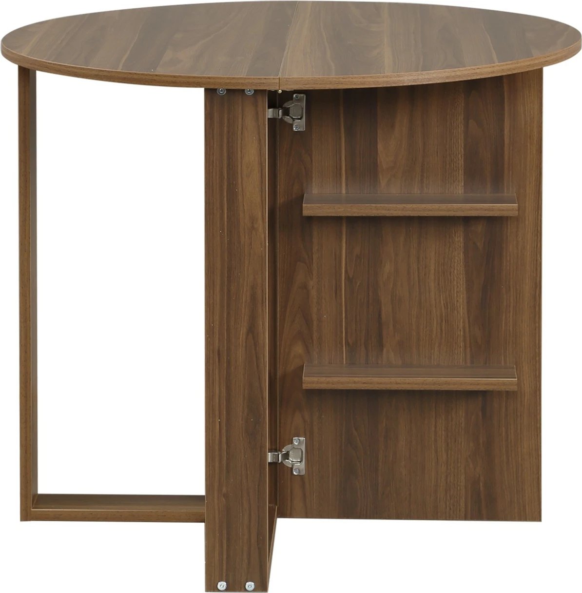 Tavolinë palosëse Hanah Home, mesatare, ngjyrë arre