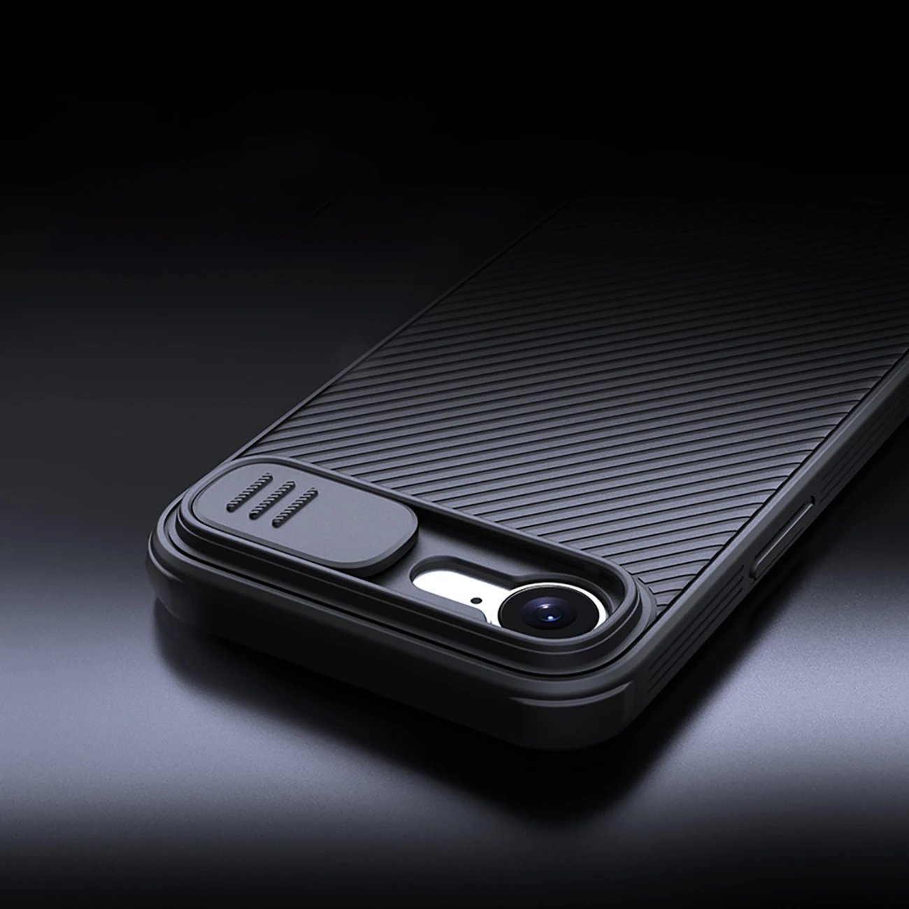 Mbështjellës Nillkin CamShield Pro Magnetic për iPhone 16e, i zi