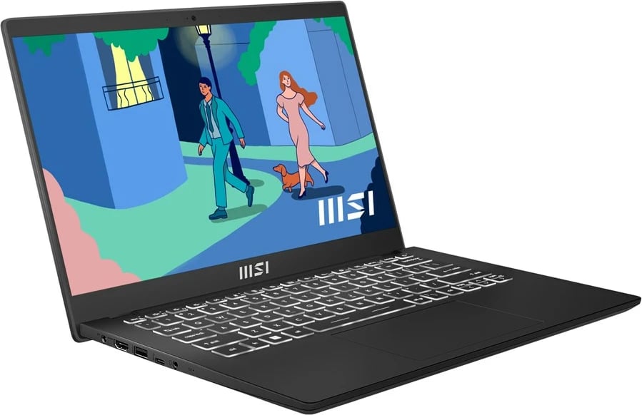 Laptop MSI Modern 14 C7M-294PL, 14", AMD Ryzen 5 7430U, 16 GB RAM, 512 GB SSD, Windows 11 Home, Zi