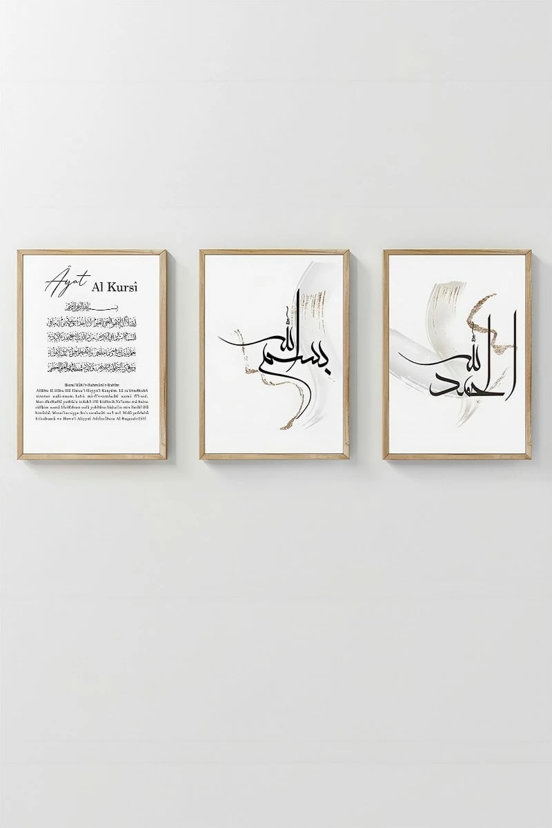 Pikturë dekorative me kornizë (3 copë), Wallity, Artsycllct3