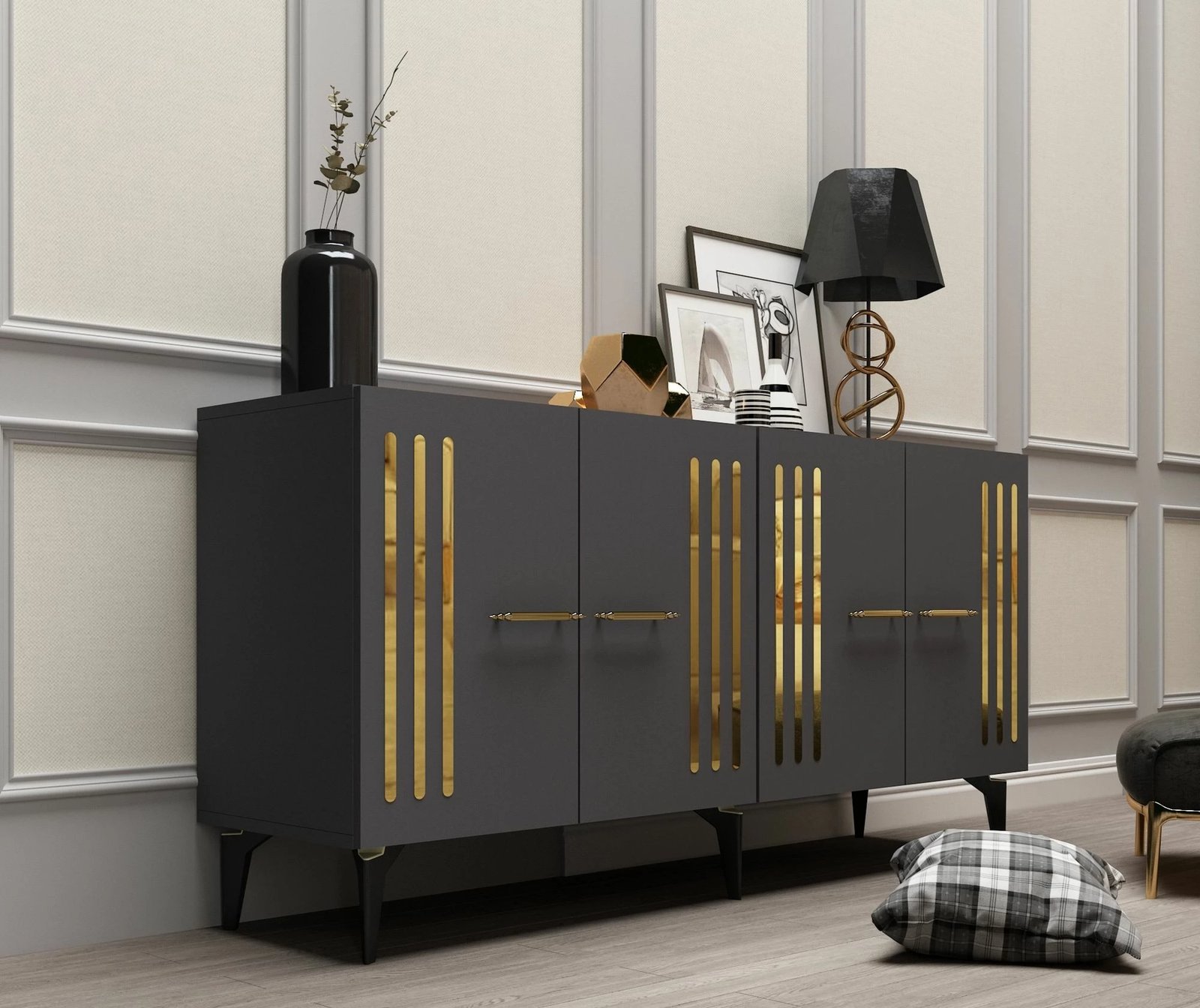 Konsol Skye Decor, anthracite, ari