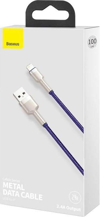 Kabllo USB në Lightning Baseus CALJK-A05, 1m, vjollcë