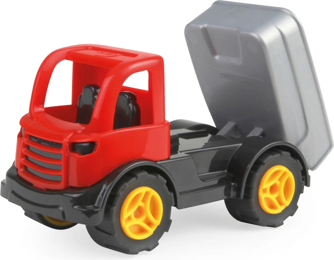 Kamion lodër Lena Workies, Dump Truck, plastike ABS, për djem, E kuqe/E zezë/Argjend
