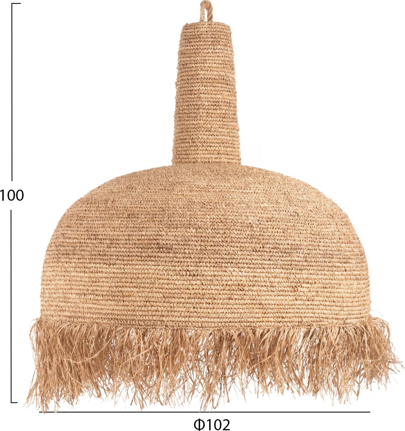 Llambë tavani varëse, fibra palme të tharë, natyrale, FH4032, 102x100cm Llambë tavani varëse, fibra palme të tharë, natyrale, FH4032, 102x100cm