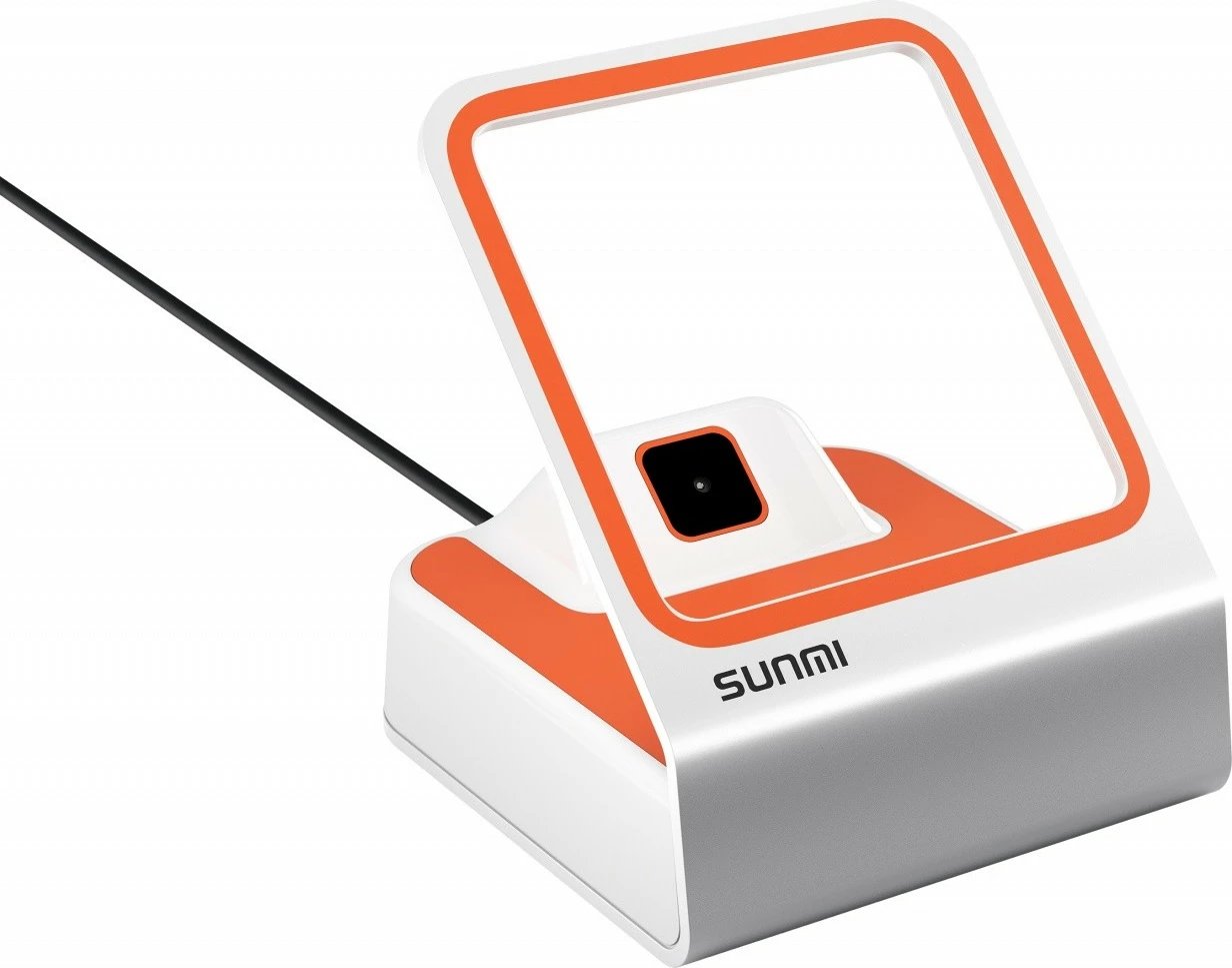 Lexues barkodësh Sunmi C10010039, 1D/QR Code, USB, Portokalli/Bardhë