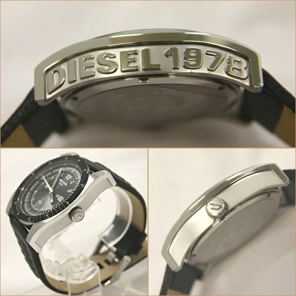 Orë dore për meshkuj Diesel DZ1256, 47 mm, e zezë