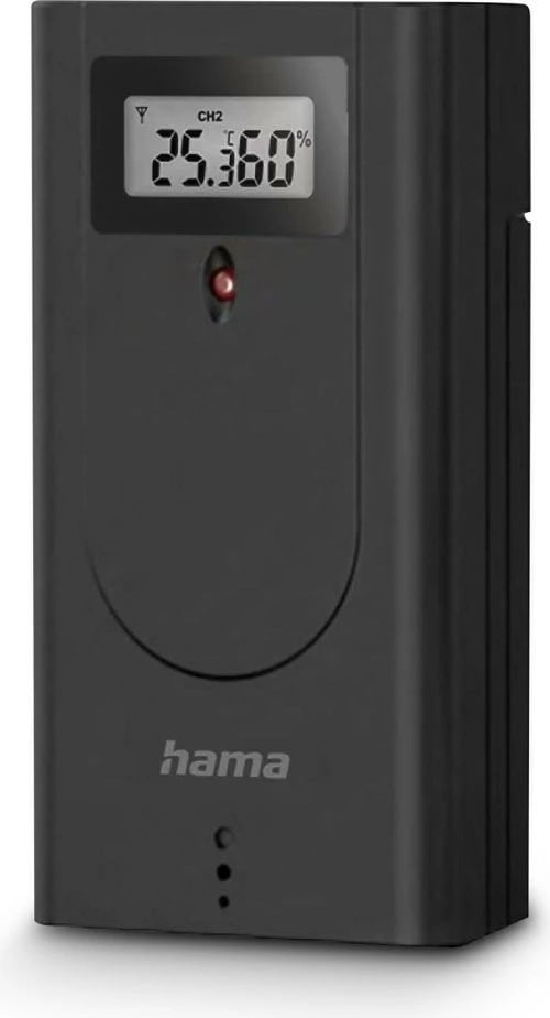Stacion moti Hama La Gomera 222218, me sensor të jashtëm, i zi