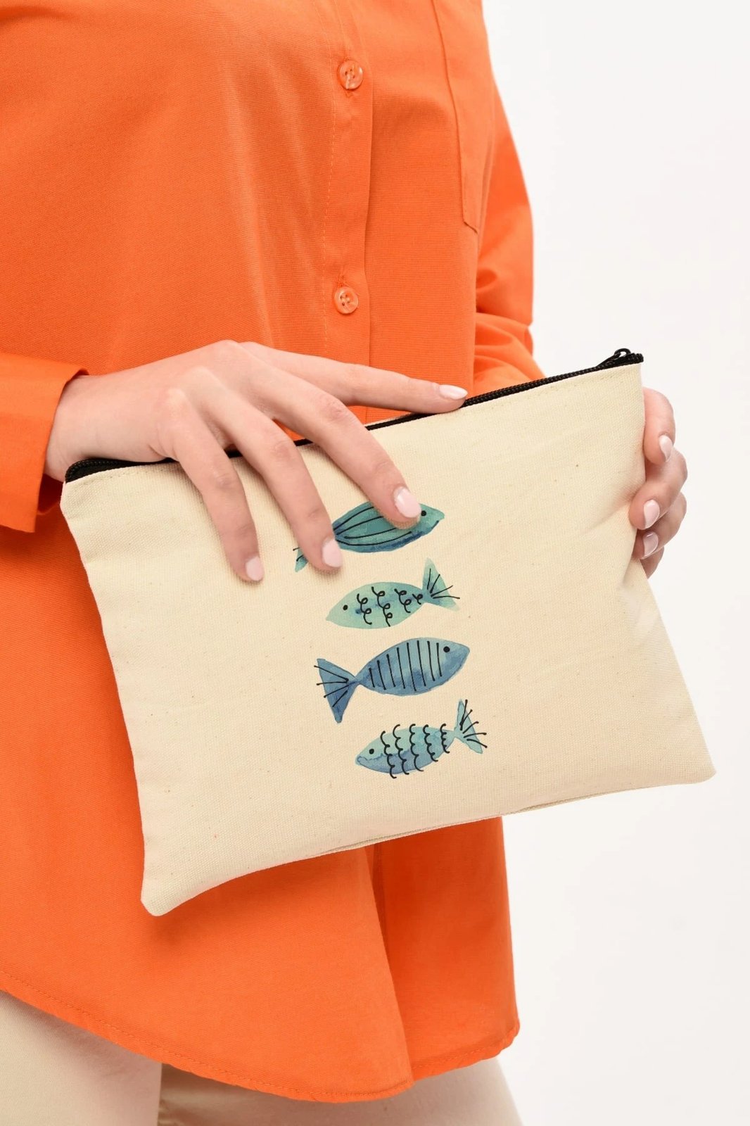 Çantë për make-up Zoozie Bags, krem, 25x18cm, 0710