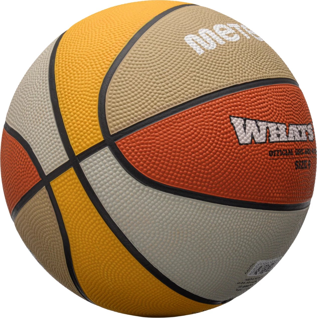 Top basketbolli Meteor, portokalli-bezhë
