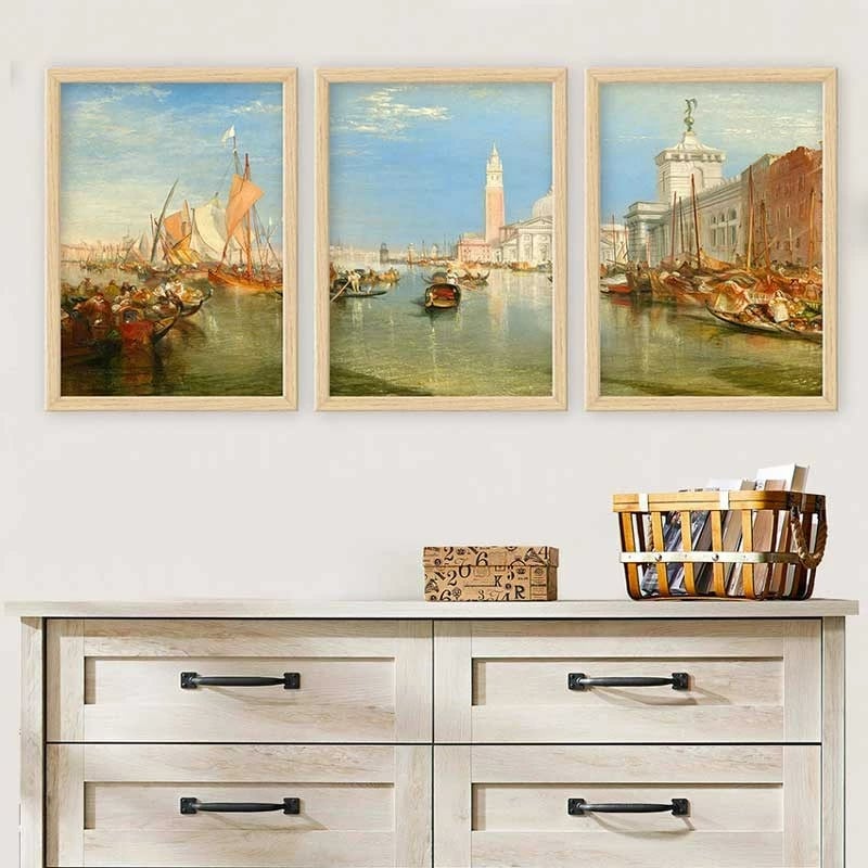 Pikturë dekorative me kornizë (3 copë), Wallity, 3NTC_UN5666_3545