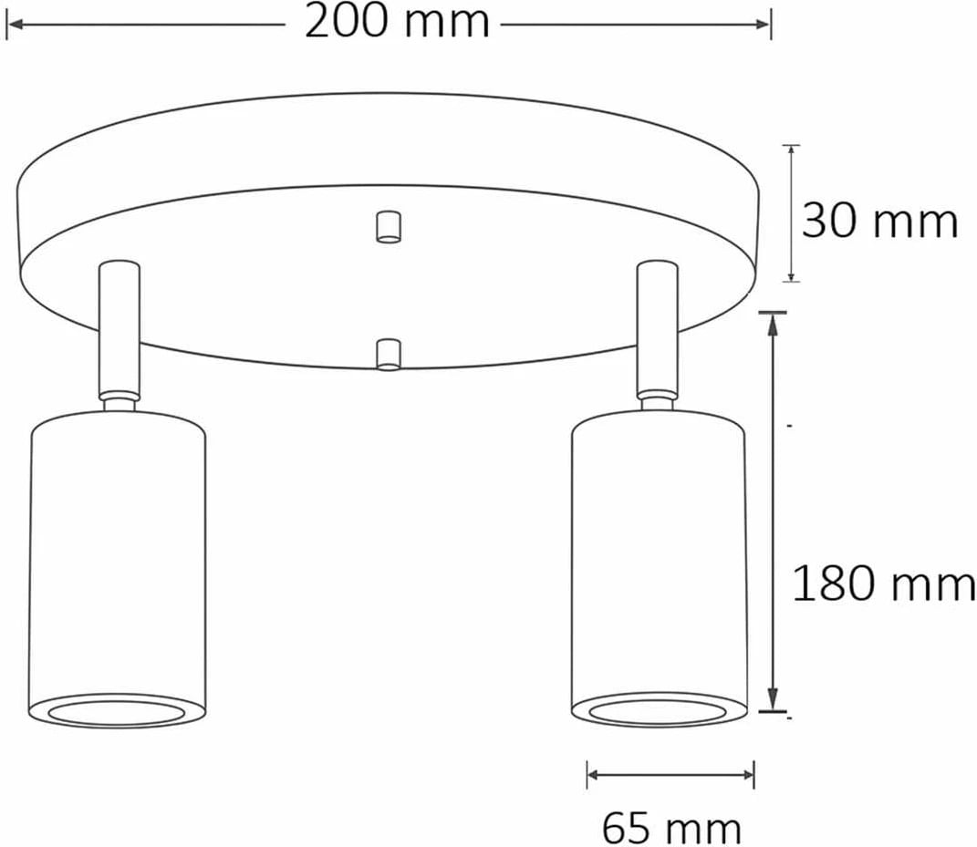 Llambë tavani Opviq, Nur B, ngjyrë lisi