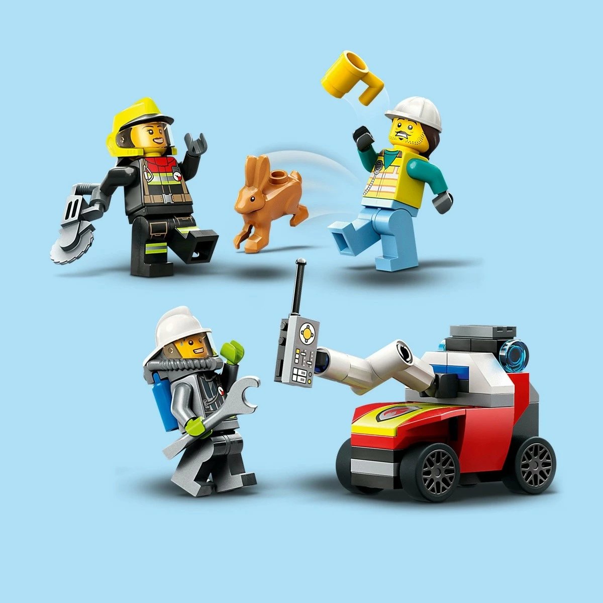 Set ndërtimi LEGO City Off-Road Fire Brigade Vehicle 60374, 502 pjesë, plastikë