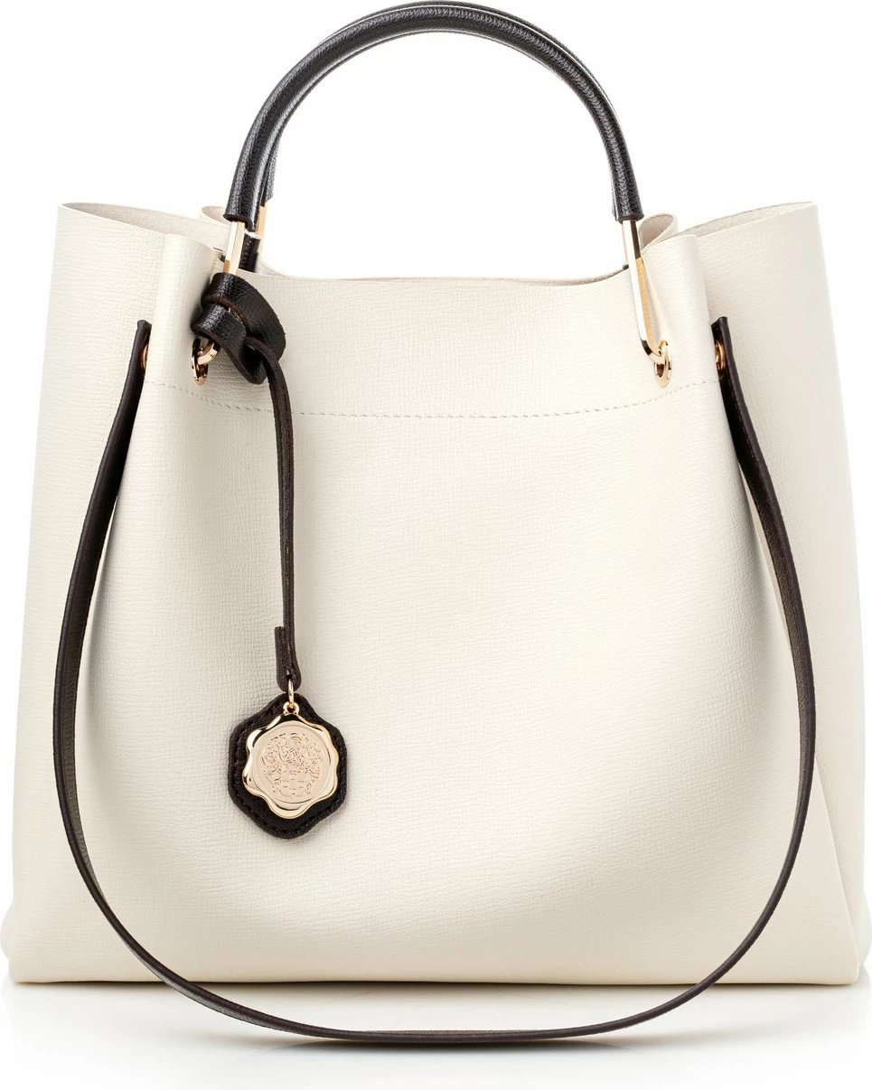 Çantë tote Vince Camuto, Sicilia, ngjyrë krem
