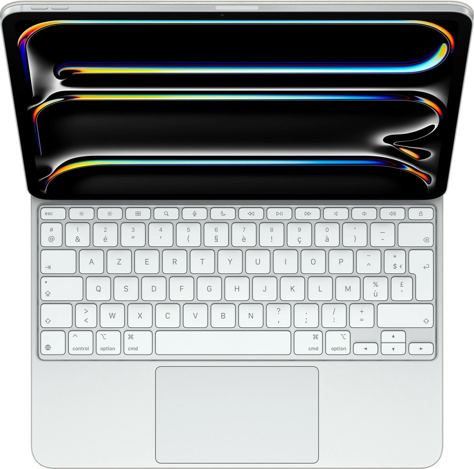 Tastierë Apple Magic për iPad Pro 13 M4, AZERTY, e bardhë